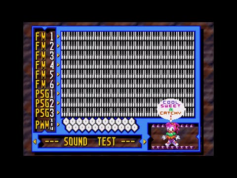 Knuckles' Chaotix [USA] (Sega Genesis 32X) - (Unlocking Amy Rose in Sound Test Mode)