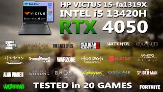 HP VICTUS 15-fa1319X | Intel i5 13420H + RTX 4050 Gaming Benchmark Test | Tested in 20 Games |