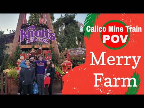 Knott's Merry Farm! Calico Mine Train POV #knottsberryfarm #cedarfair