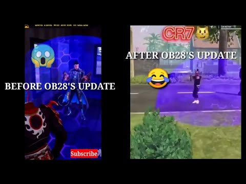 BEFORE OB28'S UPDATE 🆚 AFTER OB28'S UPDATE || FUNNY #shorts