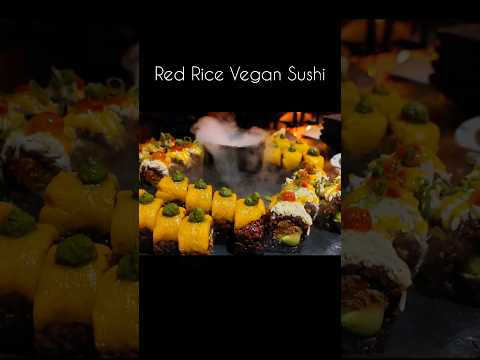 Red Rice Sushi 😋 #sushi #foodlover #yummy #travel #explore #trending #ytshorts #shorts #short