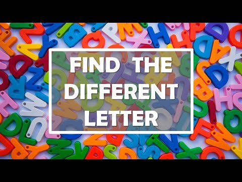 Odd One Out | Alphabet English Classroom Game | Which Letter Is Different?