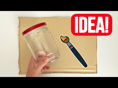 You Should See This Idea Using Glass Jars and Cardboard!