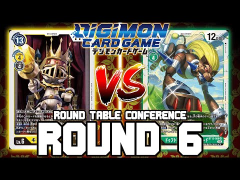 KingChessmon VS Leopardmon!! | Digimon Card Game: BT-13 Round Table Conference (ROUND 6)