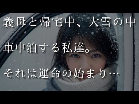 【大人の事情】義母と帰宅中、大雪の中車中泊することになった私達。それは運命の始まりだった