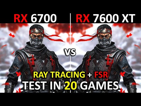 RX 6700 10GB vs RX 7600 XT 16GB | Test in 20 Games | 1080p - 1440p | 2024