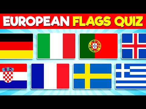 European Flags Quiz | Guess and Learn 51 Flags of Europe 🇬🇧 🇮🇹 🇫🇷