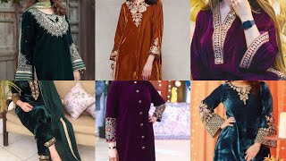 Latest Velvet Suit Designs|Velvet Dress Designs|Designer Velvet Dress Designing