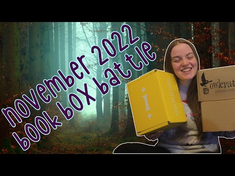 BOOK BOX BATTLE | November 2022 | delayed showdown between FairyLoot, Illumicrate and OwlCrate!