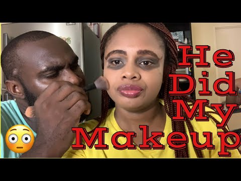 Boyfriend does my makeup 😵|| #gettingitwright #shana #tiggy #makeup