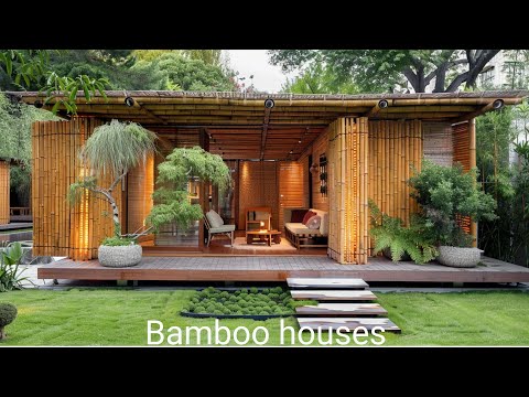 Bamboo house | From Bamboo to Beauty: Building Eco-Homes and Dream Gardens| Design idea