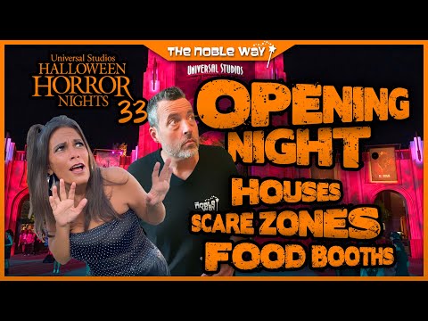 Halloween Horror Nights 2024 Opening Night: Inside Houses, Scare Zones, Food Booths, & More! #HHN33