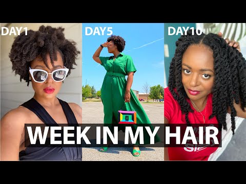 🚿 TWO WEEKS IN MY HAIR | Cuban Twists + Wash and gos