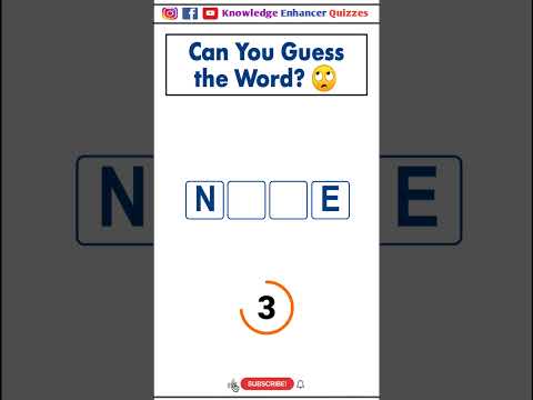 Can you guess the word? 🤔 #brainteasers #braintest #iqtest #intelligencetest #iq #shorts