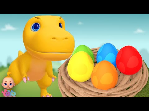 Five Little Dinosaurs, पांच छोटे डायनासोर, Learn Swimming Song + Top Preschool Rhymes