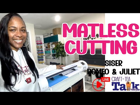 Craft-Tea Talk | Matless Cutting with Siser Romeo | Rhinestone Flock Templates | Bling Shirt