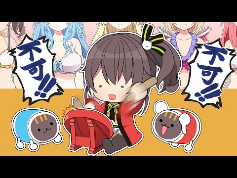 進撃の太鼓のホロライブ達人！！壁職人まつりちゃん爆誕www【 手描き  ホロライブ  夏色まつり みこち 】