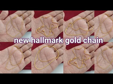 new light weight 22ct hallmark gold chain designs with live weight & price || latest gold chain || 👌