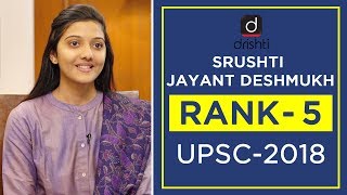 UPSC Topper Mock Interview, Srushti Jayant Deshmukh (Rank 5, CSE 2018)