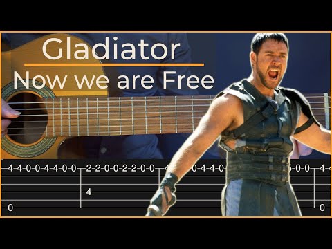 Gladiator - Now we are Free (Simple Guitar Tab)