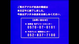 Chukyo TV Analogue Shutdown Notice BGM