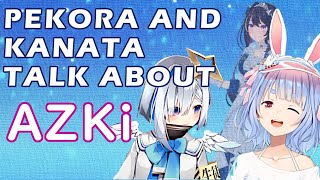 [hololive] Pekora and Kanata Have A Passionate Discussion About AZki