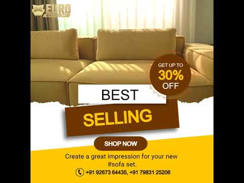 Euro Sofa Gallery - Create a great impression for your new sofa set. Best #Furniture in #Agra