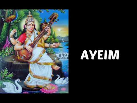 Saraswati Devi Beej Mantra - AYEIM (1008 Times) For knowledge, wisdom and success