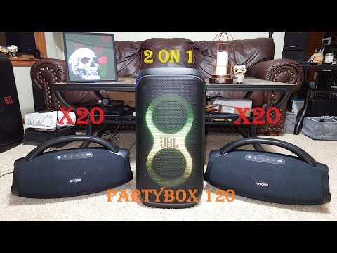 Dual W-King X20 (TWS) vs JBL Partybox Club 120 🔋Battery Powered, Bass Boost On, Custom EQ 📊 2 on 1