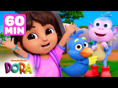 Dora's Baby Animals Rescues & Adventures! #3 🐤 60 Minutes | Dora & Friends