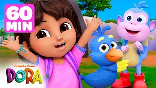 Dora's Baby Animals Rescues & Adventures! #3 🐤 60 Minutes | Dora & Friends