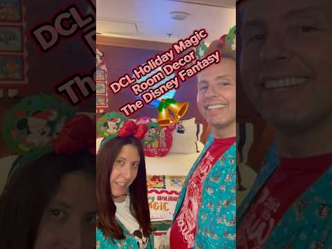 Holiday Magic Room Decor Package On The Disney Fantasy #disney #shorts #christmas #vacation #cruise