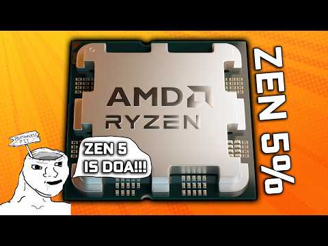 AMD Zen 5 Ryzen 9000 CPUs Are “DOA”