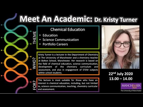 Meet a Chemistry Academic 2020 - Chemical Education - Dr. Kristy Turner