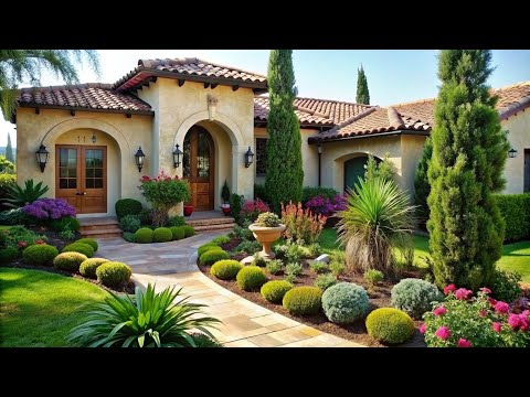 Get Inspired by Mediterranean Front Yard Landscaping Magic