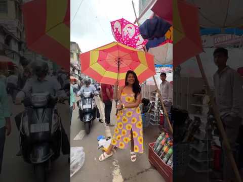 Such Cute Colourful Umbrellas at Crawford Market Mumbai!😍