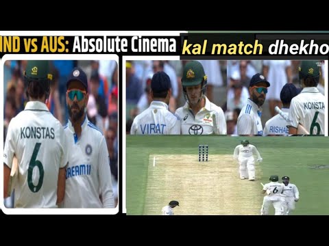 Virat Kohli and konstas India vs Australia