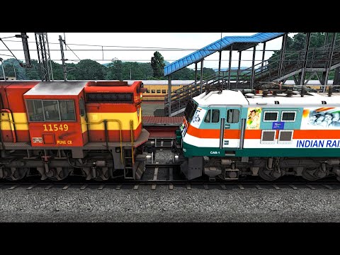 WAP7 TO WDM3D LOCOMOTIVE CHANGE I TRAIN SIMULATOR I BUMPY RAILROAD I RAILWORKS I RAILWAY RITAM