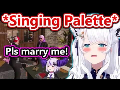 Fubuki Starts Singing "Palette" When Laplus Got Rejected By Towa...