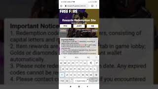 FFIC FINALS  REDEEM CODE (its real(  FREE FIRE