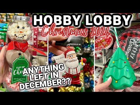 WHAT'S LEFT AT HOBBY LOBBY FOR CHRISTMAS? | Hobby Lobby Shop with Me