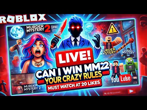 LIVE👀! Can I Win MM2 with Your Crazy Rules?