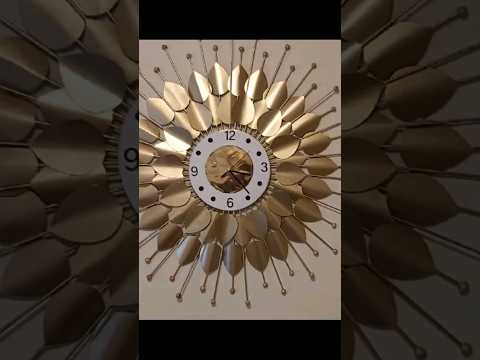 DIY Petal Wall clock decor made with papers