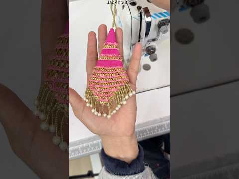 Lace Latkanstitching | latkan banane ka bilkul aasan tariqa | latkans design for blouse | diy design