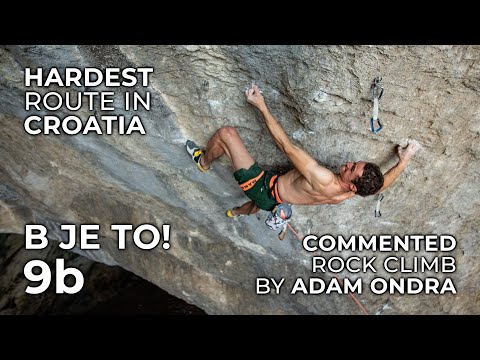 Hardest Route in Croatia - B je to! 9b | Commented Climb by Adam Ondra