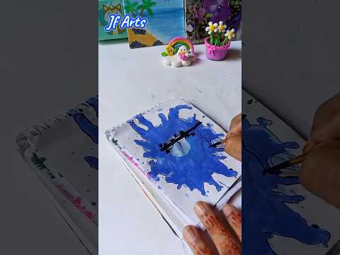 Aesthetic painting idea 🥰 #shorts #art #painting #tutorial #trending 🏕️🌉