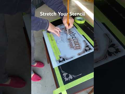 Stretch Your Stencils |#shorts