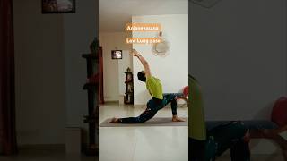 Anjaneyasana (low lung pose)best for legs flexibility n strength #yoga #yogaathome#yogini#yogareels