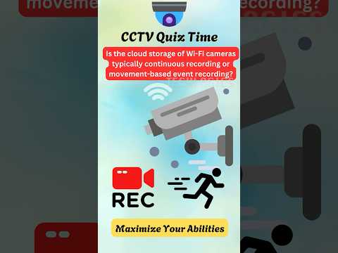 Is the Cloud Storage of Wi-Fi Cameras Typically Continuous Recording or Movement-Based Recording?