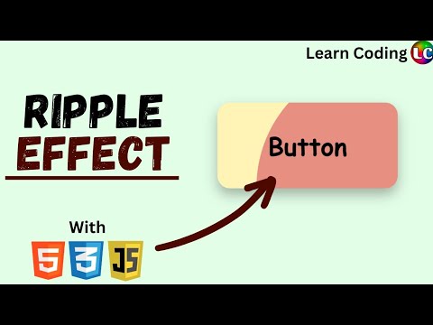 How to Create a Custom Ripple Button Using HTML CSS Javascript | Mini-Project 1 | #javascript